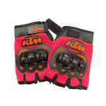Gant Moto KTM Demi-doigt Rouge