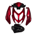 Carénage Nitro Nouveau 7 Pièces - Rouge et Noir