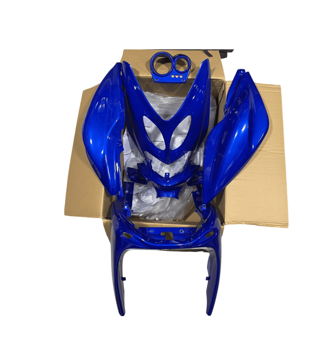 pieces de rechange et accessoires motos (10) Carenage Nitro Ancien 7 Pièces - Bleu – Image 1