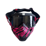 Masque Moto Violet et Noir