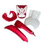 Carénage MBK Stunt 6 Pièces - Rouge Blanc