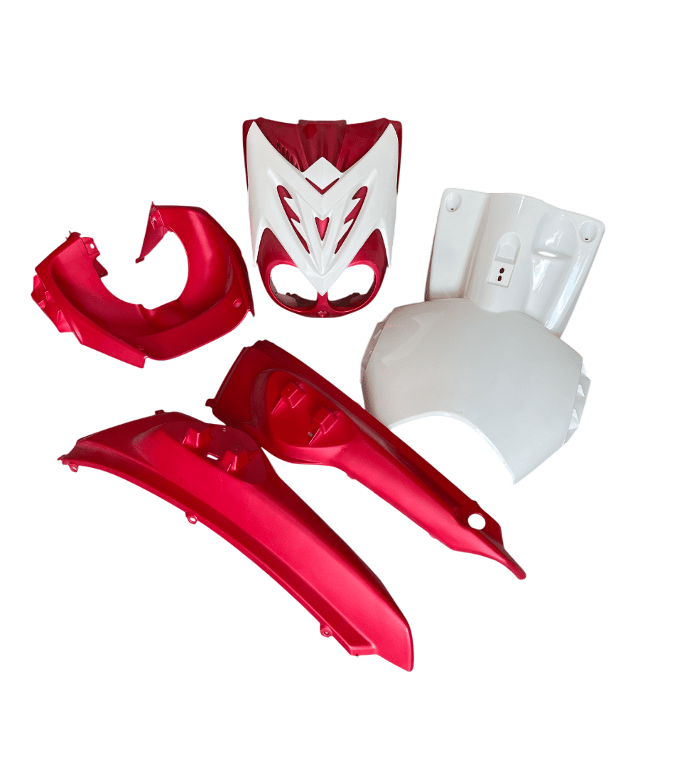 IMG_3317-Photoroom Carénage MBK Stunt 6 Pièces - Rouge Blanc – Image 1