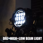 Projecteur Phare LED MOTO Rond HORNET – Image 4