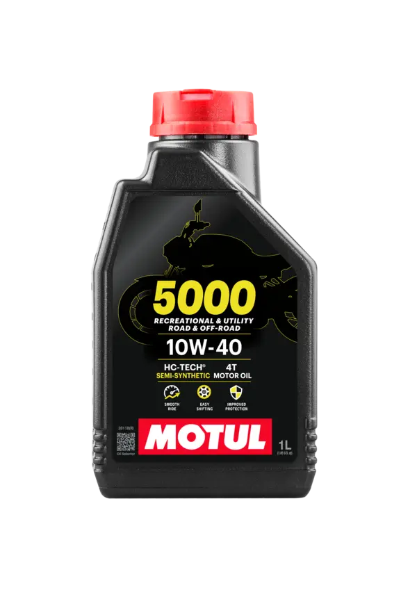 image (2) Huile Moteur 10W40 5000 4T Motul 1L – Image 1