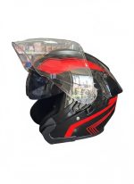Casque Moto Jet VRWEARE - Rouge