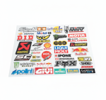 Pack Deluxe 36 Logos Autocollant Sticker 3D UV