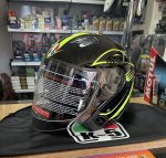 Casque Moto Jet Noir Vert V2 - K5 – Image 4
