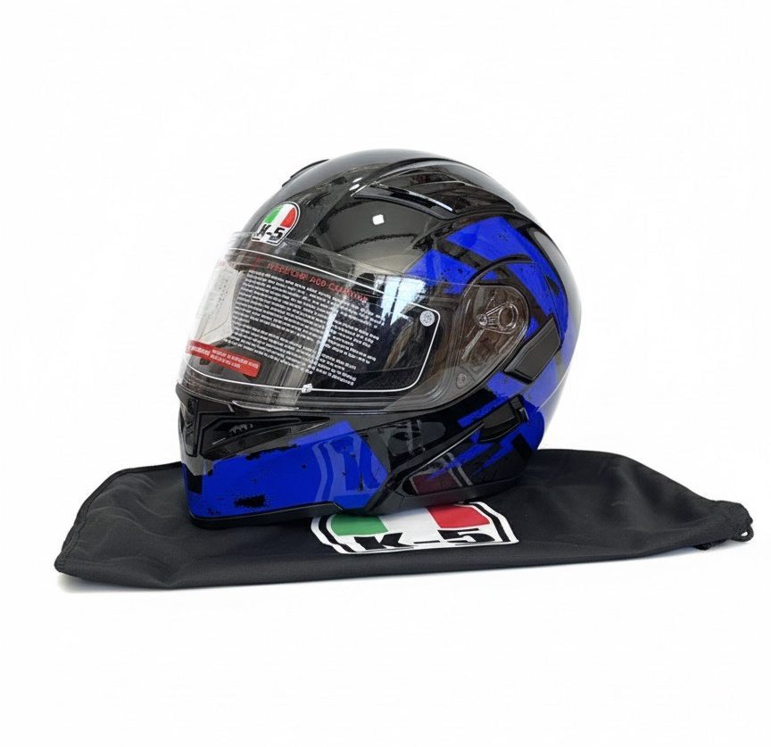IMG_4882 Casque Moto Modulable Bleu - K5 – Image 1