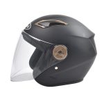 Casque Moto Jet Noir Mat – Image 4