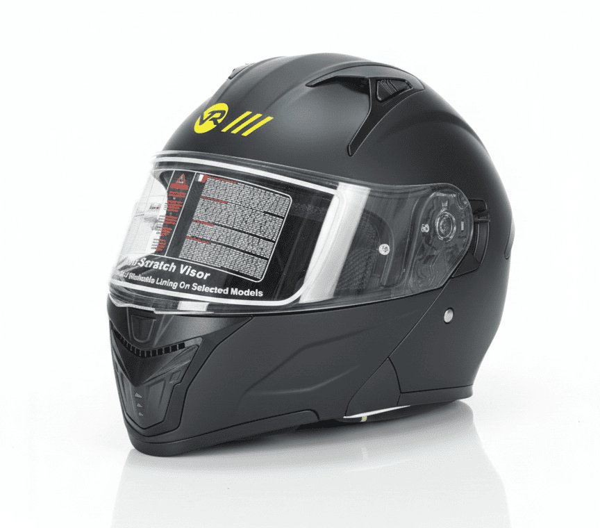 Gemini_Generated_Image_3s6bcm3s6bcm3s6b Casque Moto Modulable VRWEARE - Noir Mat – Image 1