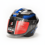 Casque Moto Jet IBK- Noir Bleu