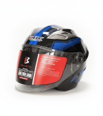Casque Moto Jet IBK- Noir Bleu