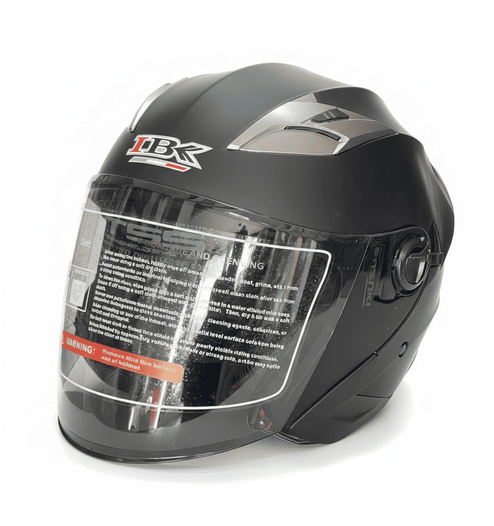 Gemini_Generated_Image_i2m1kpi2m1kpi2m1 Casque Moto Jet IBK- Noir Mat – Image 1
