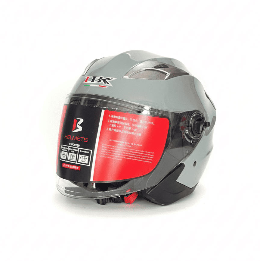Gemini_Generated_Image_mwagbzmwagbzmwag (1) Casque Moto Jet IBK- Gris Nardo – Image 1