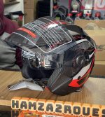Casque Moto Jet IBK- Noir Rouge – Image 3