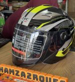 Casque Moto Jet IBK- Noir Fluo – Image 2