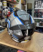 Casque Moto Modulable BK - Gris Bleu – Image 3