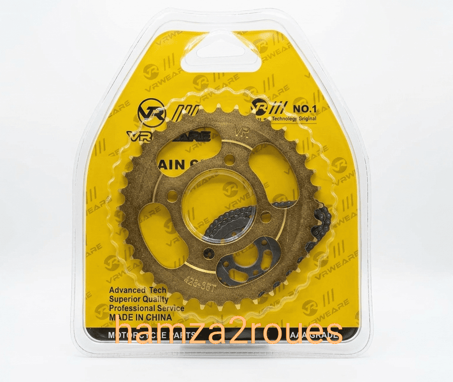 Gemini_Generated_Image_5r18p5r18p5r18p5 (1) Kit Chaine VRWEARE Gold Forza 110cc / 125cc – Image 1