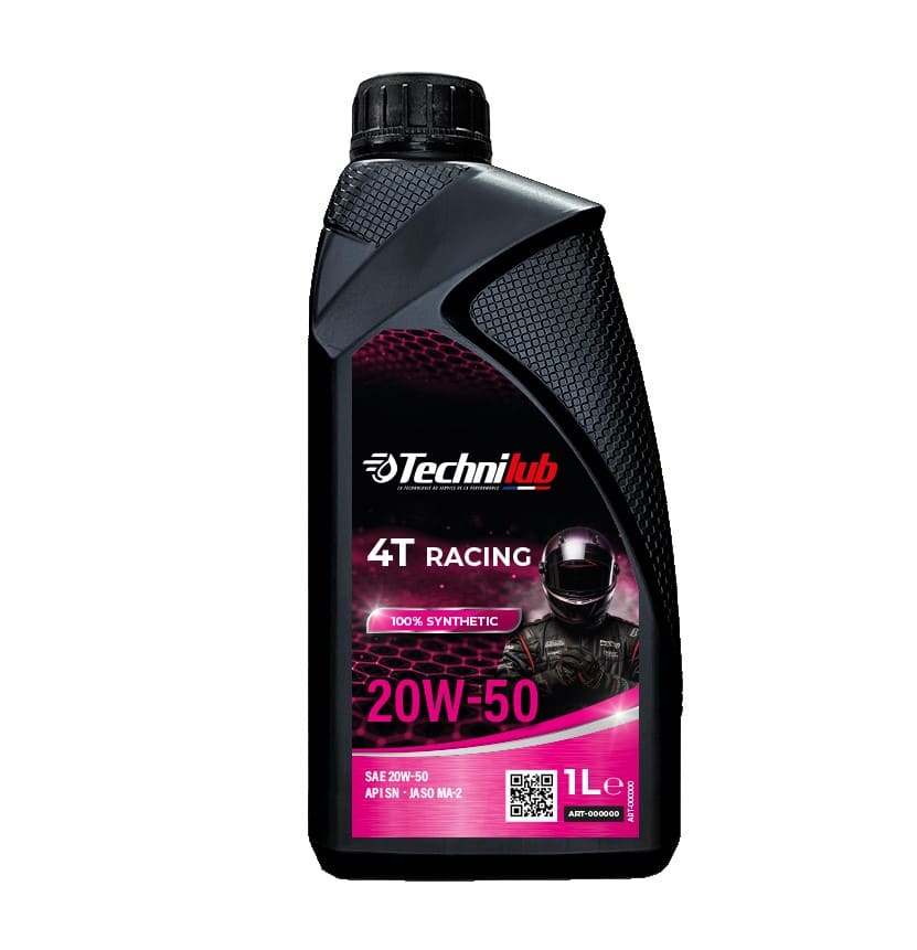 racing-4t-20w-50 (1) Huile moteur 20W50 4T Technilub 100 % Synthetic 1L – Image 1