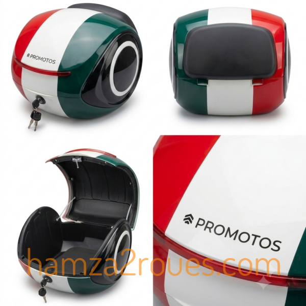 Valise Moto Top-Case Tricolore Italienne - PROMOTOS