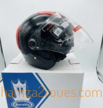 Casque Moto Demi-Jet Noir - Beretty