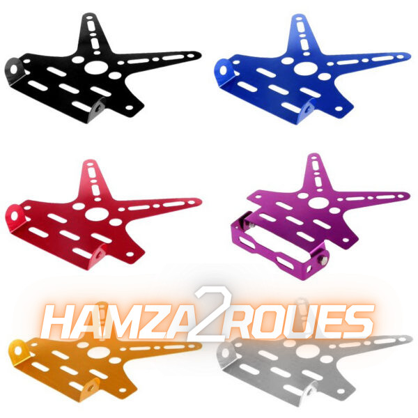 Support plaque d'immatriculation moto