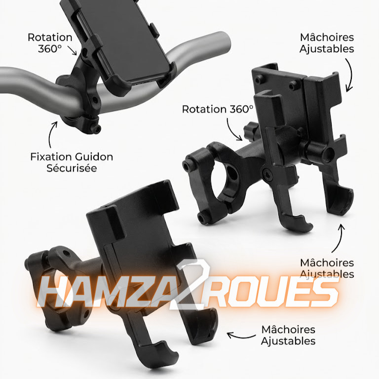 ed8bc8f1-97e3-4ade-a28d-c76e926d341f Support Téléphone Aluminium Fixation Guidon – Image 1